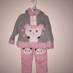 BABY GIRL SWEATER AND PANTS SET
